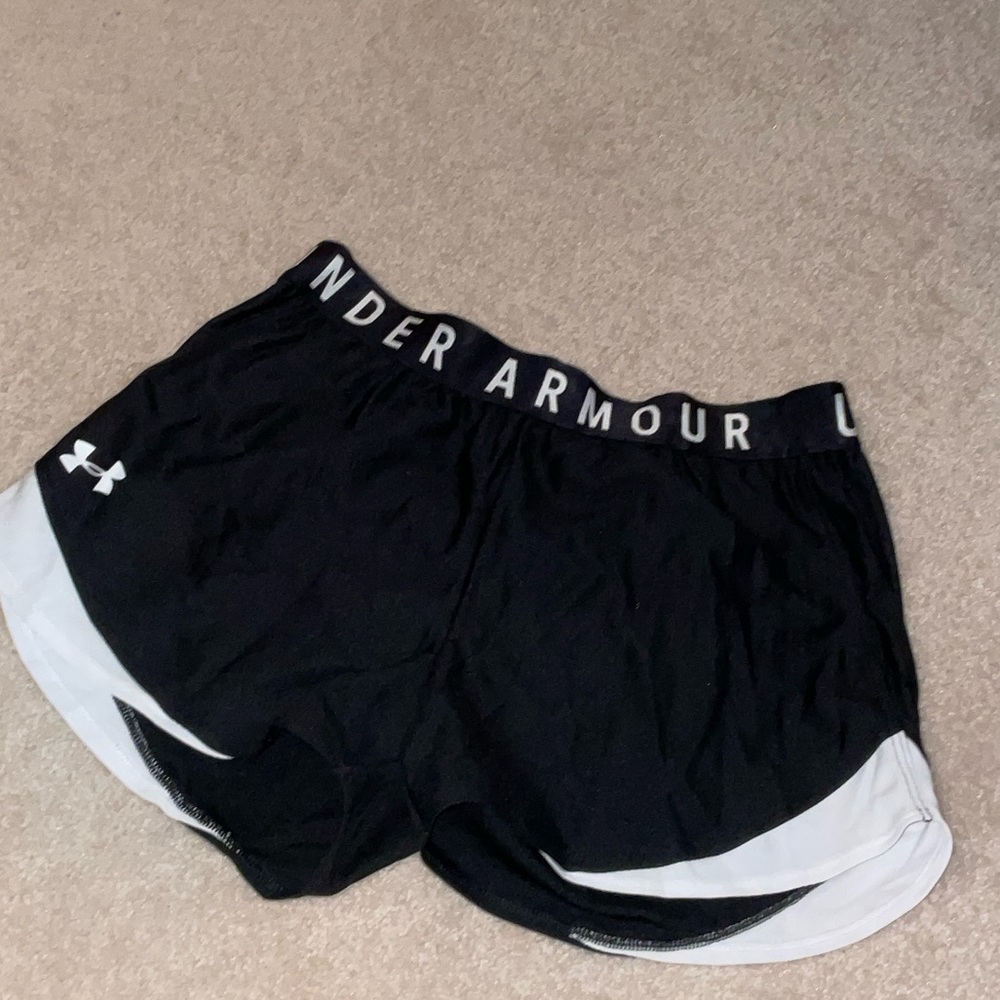 Under Armour Women's Athletic Shorts - Black and White